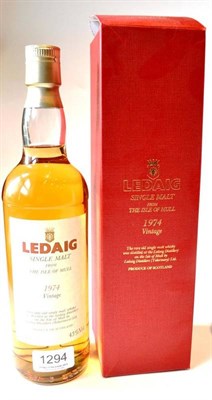 Lot 1294 - Ledaig 1974 Vintage, 70cl, 43%, in original carton