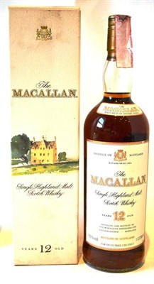 Lot 1312 - Macallan 18 Year Old 1972, Single Highland Malt Scotch Whisky, Italian bottling, old style...