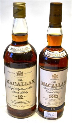 Lot 1314 - Macallan 18 Year Old 1982, Single Highland Malt Scotch Whisky, distilled 1982, 700ml, 43%; Macallan