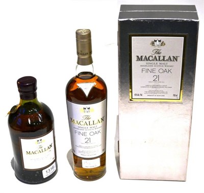 Lot 1316 - Macallan 21 Year Old Fine Oak, Single Highland Malt Scotch Whisky, 700ml, 43%, in original...