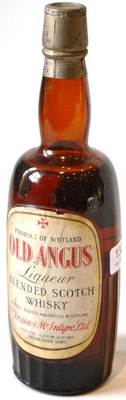 Lot 1325 - Old Angus Liqueur Blended Scotch Whisky, probably circa 1940's, Train & McIntyre Ltd, no spirit...