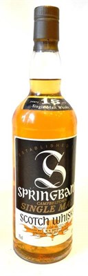 Lot 1331 - Springbank 15 Year Old, circa 1980's, old style black and white label with gothic 'S', Mitchell...