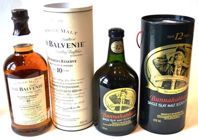 Lot 1342 - The Balvenie Founders Reserve, litre, 43%; Bunnahabhain, litre, 43%, both in original cartons...