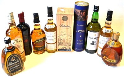 Lot 1349 - A Mixed Parcel of Blended Whisky to Include: Dimple, Benmore, 75cl; Comte de Lauvia 12 Year Old...