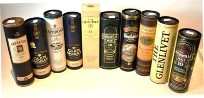 Lot 1352 - A Mixed Parcel of Single Malt Whisky to Include: Aberlour 10 Year Old; Glen Moray (x2);...