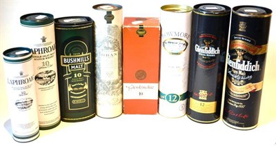 Lot 1353 - A Mixed Parcel of Single Malt Whisky to Include: Laphroaig 10 Year Old (x 1.5); Bowmore 12 Year...