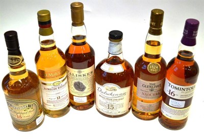 Lot 1355 - A Mixed Parcel of Single Malts to Include: Dalwhinnie 15 Year Old, litre, 43%; Clynelish 13...