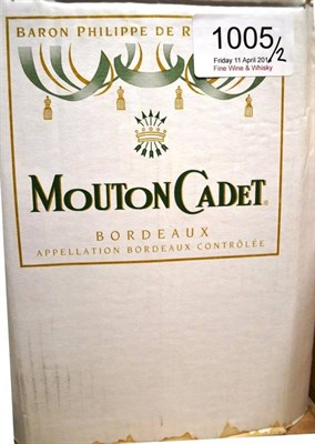 Lot 1005 - Chateau Baron Philippe de Rothschild Mouton Cadet 2001, Bordeaux, oc, half case (x2) (twelve...