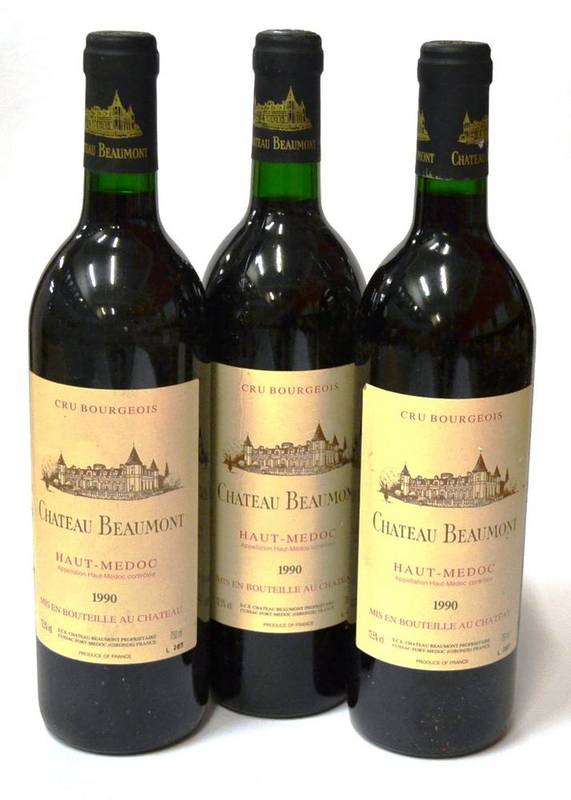 Lot 1009 - Chateau Beaumont 1990, Haut-Medoc (x12) (twelve bottles)