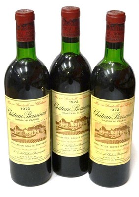 Lot 1011 - Chateau Bouscaut 1972, Pessac-Leognan (x12) (twelve bottles) U: 8x top shoulder 4x upper/top...