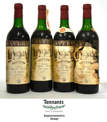 Lot 1013 - Chateau Calon-Segur 1966, St Estephe (x12) (twelve bottles) U: 4x top/upper shoulder, 8x upper...