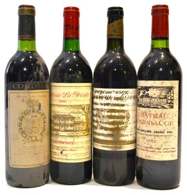 Lot 1023 - Chateau Fombrauge 1982, St Emilion; Chateau Gruaud Larose 1979, St Julien; Chateau Kirwan 1979,...