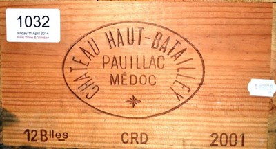 Lot 1032 - Chateau Haut-Batailley 2001, Pauillac, owc (twelve bottles)