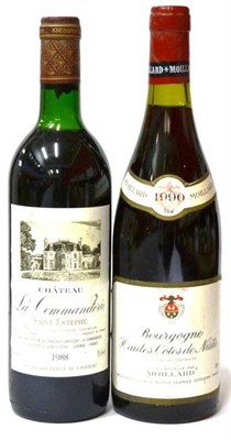 Lot 1039 - Chateau La Commanderie, St Estephe (x6); Chateau Grand Jour 1990, Coates De Bourg (x2);...