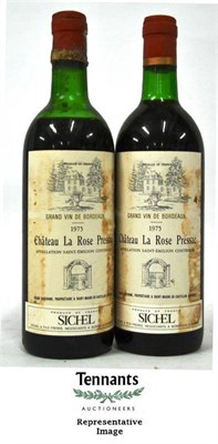 Lot 1043 - Chateau La Rose Pressac 1975 (x12) (twelve bottles) U: 11x upper/mid shoulder, 1x mid shoulder