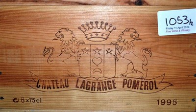 Lot 1053 - Chateau Lagrange 1995, Pomerol, half case, owc (x2) (twelve bottles)