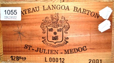 Lot 1055 - Chateau Langoa-Barton 2001, St Julien, owc (twelve bottles)