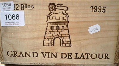 Lot 1066 - Chateau Latour 1995, Pauillac, owc (twelve bottles) U: all into neck