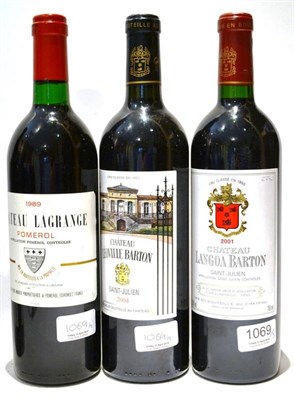 Lot 1069 - Chateau Leoville Barton 2004, St Julien; Chateau Langoa Barton 2001, St Julien; Chateau...