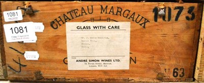 Lot 1081 - Chateau Margaux 1963, Margaux, owc (twelve bottles) U: 4x mid shoulder, 8x low shoulder