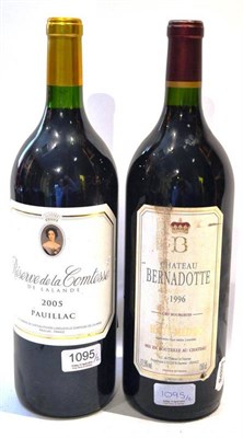 Lot 1095 - Chateau Pichon Longueville Comtesse de Lalande Reserve de la Comtesse 2005, Pauillac, magnum;...