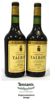 Lot 1102 - Chateau Talbot 1966, St Julien (x10) (ten bottles) U:11x at base of neck or higher, 1x 1cm...