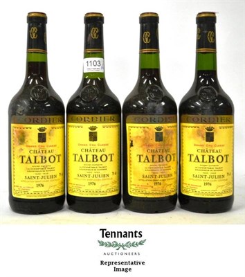 Lot 1103 - Chateau Talbot 1976, St Julien (x12) (twelve bottles) U: 8x into neck 4x base of neck