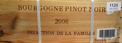 Lot 1120 - Lupé-Cholet Pinot Noir Sélection de la Famille 2006, owc (twelve bottles)