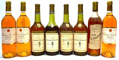 Lot 1126 - Chateau La Tour Blanche 1950, Sauternes; Chateau Lafaurie-Peyraguey 1969, Sauternes (x4);...