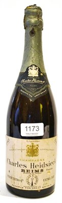 Lot 1173 - Charles Heidsieck Brut 1943, vintage champagne, Reserve for Great Britain U: 1cm inverted, foil...