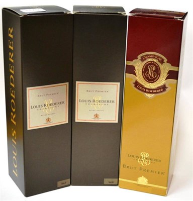 Lot 1179 - Louis Roederer Brut, NV champagne (x4) (four bottles) U: three with cartons, purchased circa...