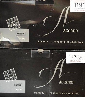 Lot 1191 - Accuro Wineries Reserva Blend 2007, Lujan de Cuyo, Mendoza, Argentina (twelve bottles)