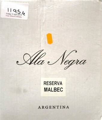 Lot 1195 - Bodegas Corvus 'Ala Negra' Reserva Malbec 2007, Maipu, Mendoza, Argentina (twelve bottles)