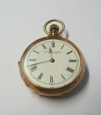 Lot 2 - A Lady's Fob Watch, retailed by Fattorini & Sons, Bradford, circa 1900, lever movement signed...