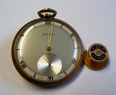 Lot 36 - A 9ct Gold Pocket Watch, retailed by Garrard, 1958, lever movement signed Vertex Revue,...