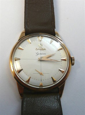 Lot 93 - A 9ct Gold Wristwatch, signed Omega, Geneve, 1959, (calibre 267) 17-jewel lever movement and...