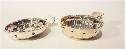Lot 226 - A French Silver Wine Taster, maker's mark CT, the circular bowl with domed base with fluted and dot