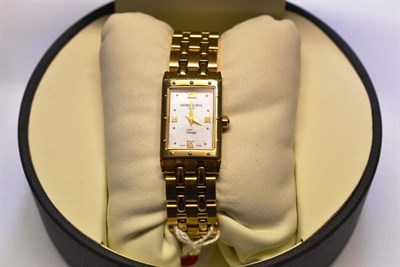 Lot 1209 - A Lady's Plated Wristwatch, signed Raymond Weil, Model: Tango, circa 2004, quartz movement,...