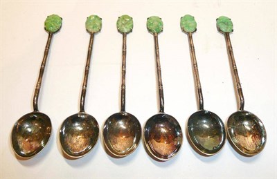 Lot 1255 - A Set of Six Chinese Export Silver Coffee Spoons, Wai Kee, 90 standard, early 20th century,...