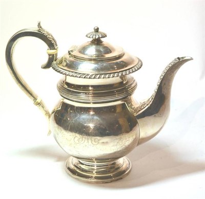 Lot 1269 - A George IV Silver Hot Water Jug, Reid & Son (Christian Ker Reid & David Reid), Newcastle 1824,...