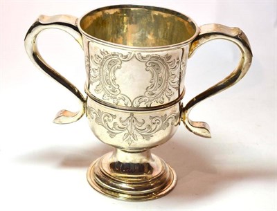 Lot 1278 - A George III Silver Loving Cup, John Langlands I & John Robertson I, Newcastle 1779, with...