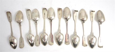 Lot 1289 - A Set of Twelve Victorian Scottish Provincial Silver Teaspoons, George Sangster, Aberdeen,...