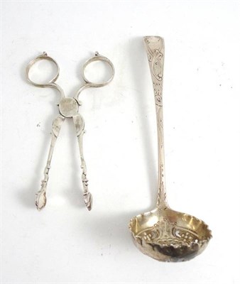 Lot 1292 - A Victorian Scottish Silver Sifter Spoon, makers mark IM?, Glasgow 1848, the pierced circular...