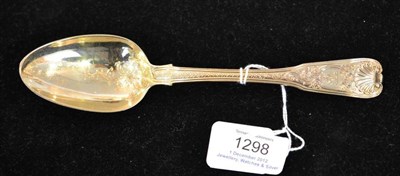 Lot 1298 - An George IV Irish Silver Gilt Spoon, marker's mark removed, Dublin 1824, fiddle and shell...