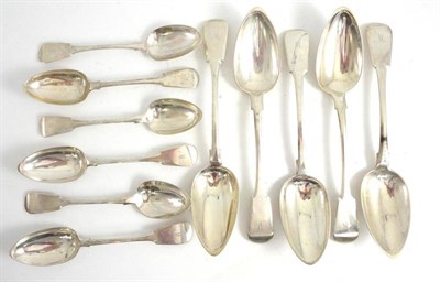 Lot 1311 - A Set of Six Scottish Provincial Teaspoons, William Jamieson, Aberdeen, early 19th century,...