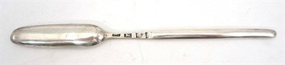 Lot 1327 - A George II Silver Marrow Scoop, probably William Turner, London 1759, of typical form,...