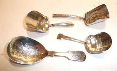 Lot 1335 - A Victorian Silver Caddy Spoon, James Beebe, London 1845, Fiddle pattern with pear shaped bowl...