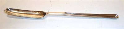 Lot 1396 - A George III Silver Double-Ended Marrow Scoop, Alice & George Burrows, London 1805, engraved...