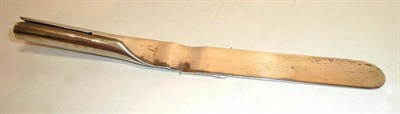 Lot 1401 - A Victorian Silver Artist's Palette Knife Blade, S Mordan & Co, London 1899, of typical form,...