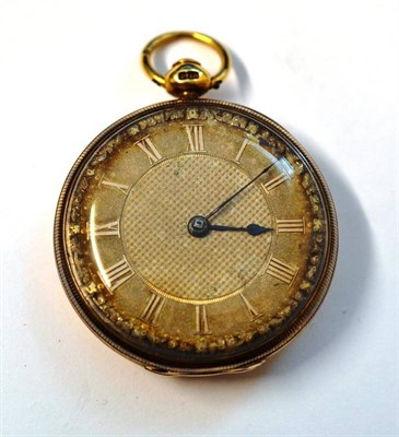 Lot 1126 - An 18ct Gold Open Faced Pocket Watch, Loudan, Grt Surrey Strt, London, 1831, fusee cylinder...